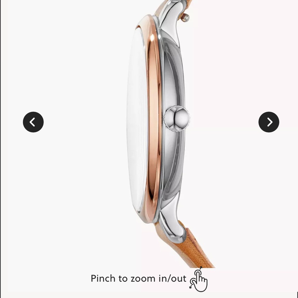 Fossil Women's Blue and Tan Watch - Picture 3 of 3